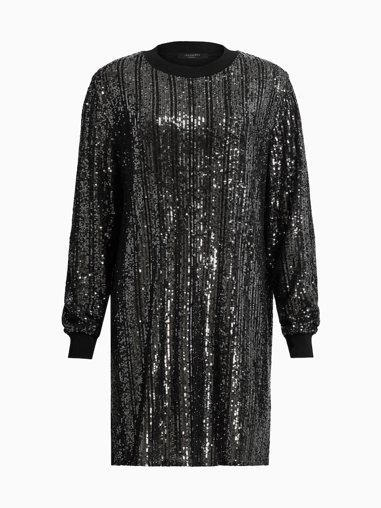 AllSaints Black Solstice Dress - Image 7 of 7