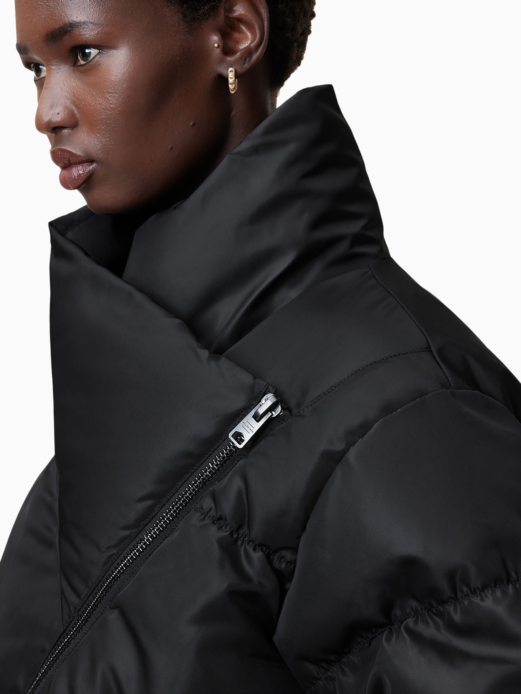 Buy AllSaints Black Nickol Puffer Jacket from Next USA