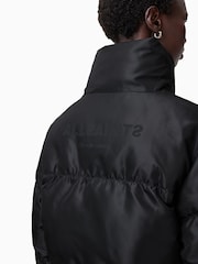 AllSaints Black Nickol Puffer Jacket - Image 4 of 8