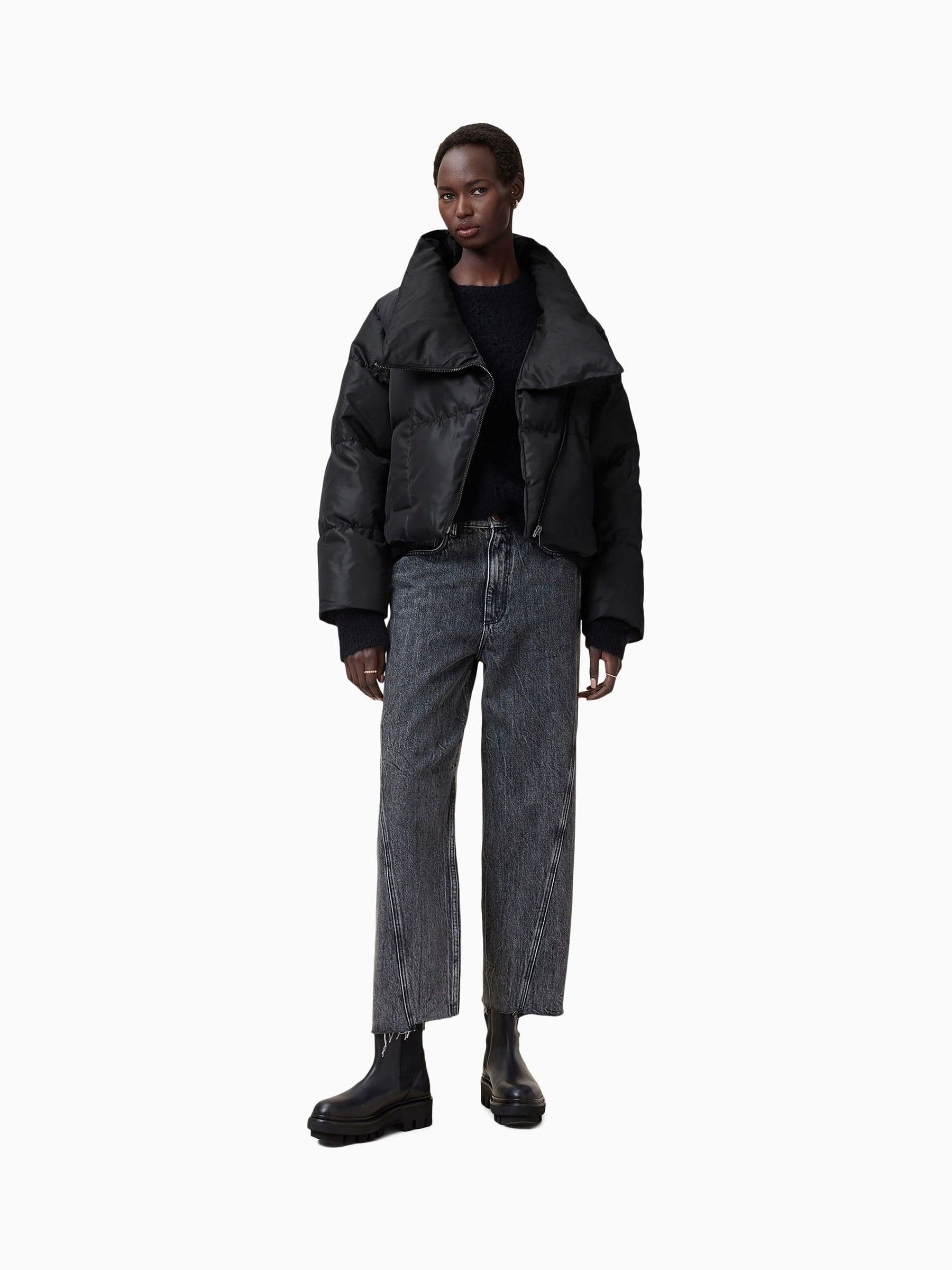 Buy AllSaints Black Nickol Puffer Jacket from Next USA