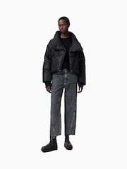 AllSaints Black Nickol Puffer Jacket - Image 5 of 8