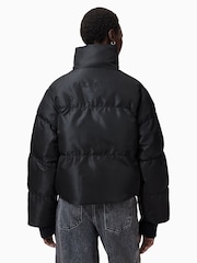 AllSaints Black Nickol Puffer Jacket - Image 6 of 8