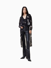 AllSaints Black Avala Top - Image 3 of 6