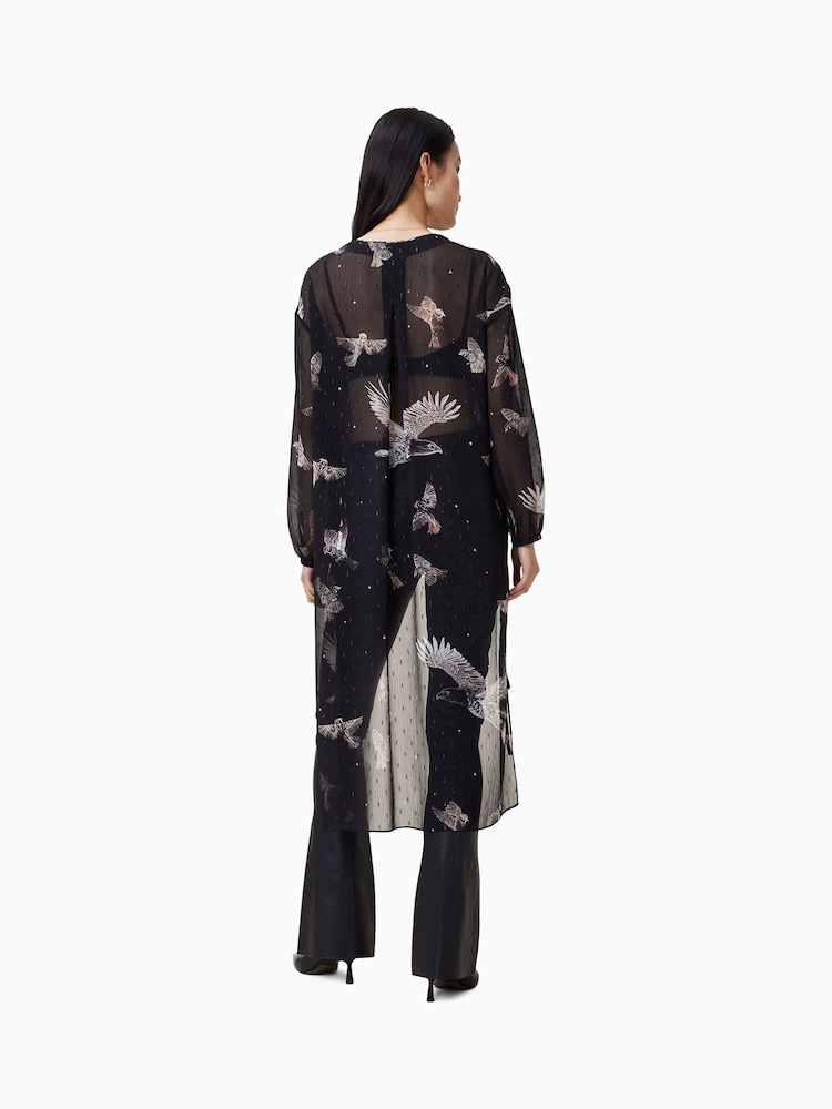 AllSaints Black Avala Top - Image 5 of 6