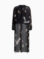 AllSaints Black Avala Top - Image 6 of 6