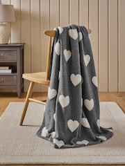 Grey Borg Heart Throw - Image 2 of 5