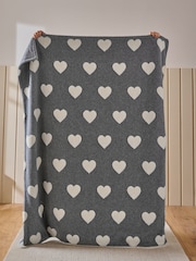 Grey Borg Heart Throw - Image 3 of 5