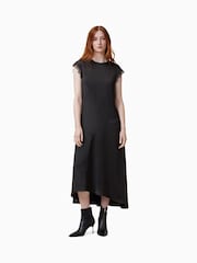 AllSaints Black Lyra Lace Dress - Image 1 of 6