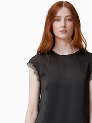 AllSaints Black Lyra Lace Dress - Image 2 of 6