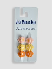 JoJo Maman Bébé Orange 6-Pack Claw Clips - Image 1 of 3
