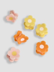 JoJo Maman Bébé Orange 6-Pack Claw Clips - Image 3 of 3