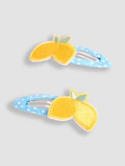 JoJo Maman Bébé Yellow Lemon Clips 2 Pack - Image 2 of 3