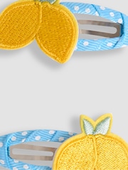 JoJo Maman Bébé Yellow Lemon Clips 2 Pack - Image 3 of 3