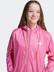 adidas Pink Waterproof Rain Jacket Kids - Image 4 of 8