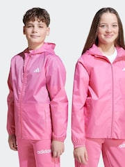 adidas Pink Waterproof Rain Jacket Kids - Image 5 of 8
