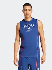 adidas Blue Designed For Training Legacy Tank Top - Image 1 of 6