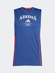 adidas Blue Designed For Training Legacy Tank Top - Image 6 of 6