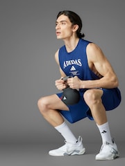 adidas Blue Designed For Training Legacy Tank Top - Image 7 of 14