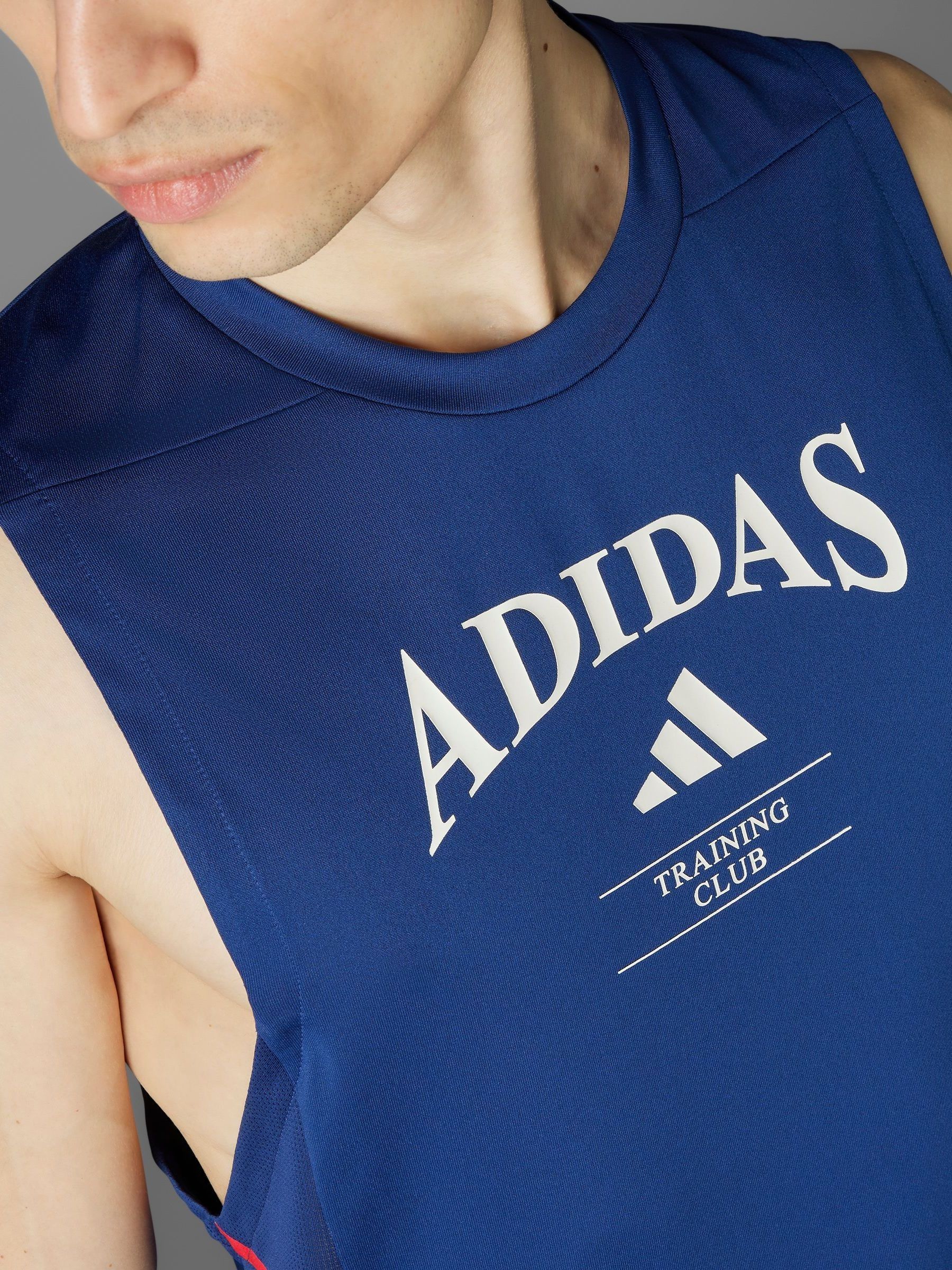 Buy adidas Blue Designed For Training Legacy Tank Top from Next USA