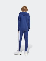 adidas Blue Essentials Tiberio 3-Stripes French Terry Tracksuit Kids - Image 2 of 8