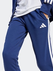 adidas Blue Essentials Tiberio 3-Stripes French Terry Tracksuit Kids - Image 5 of 8