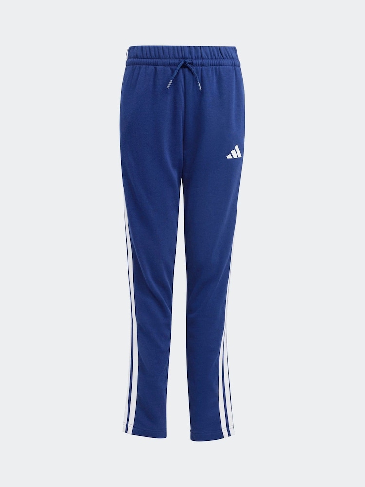 adidas Blue Essentials Tiberio 3-Stripes French Terry Tracksuit Kids - Image 8 of 8