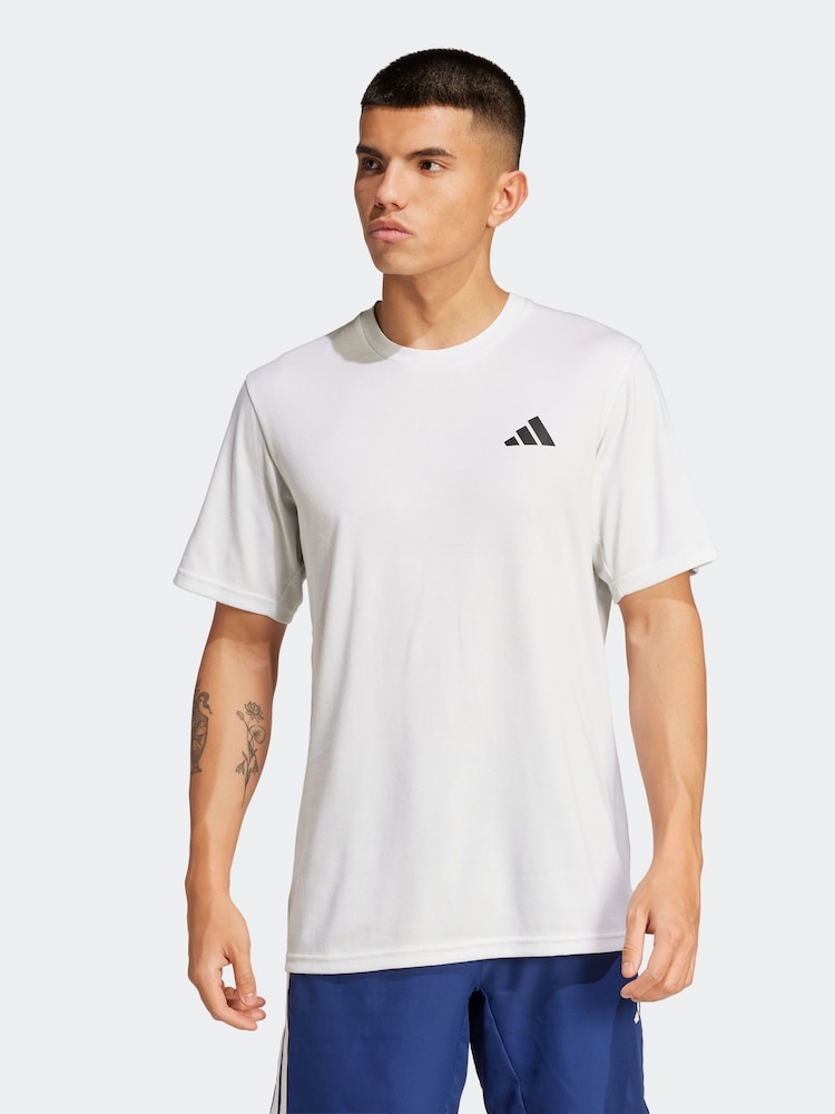 adidas White Train Essentials Feelready Novelty T-Shirt - Image 1 of 6