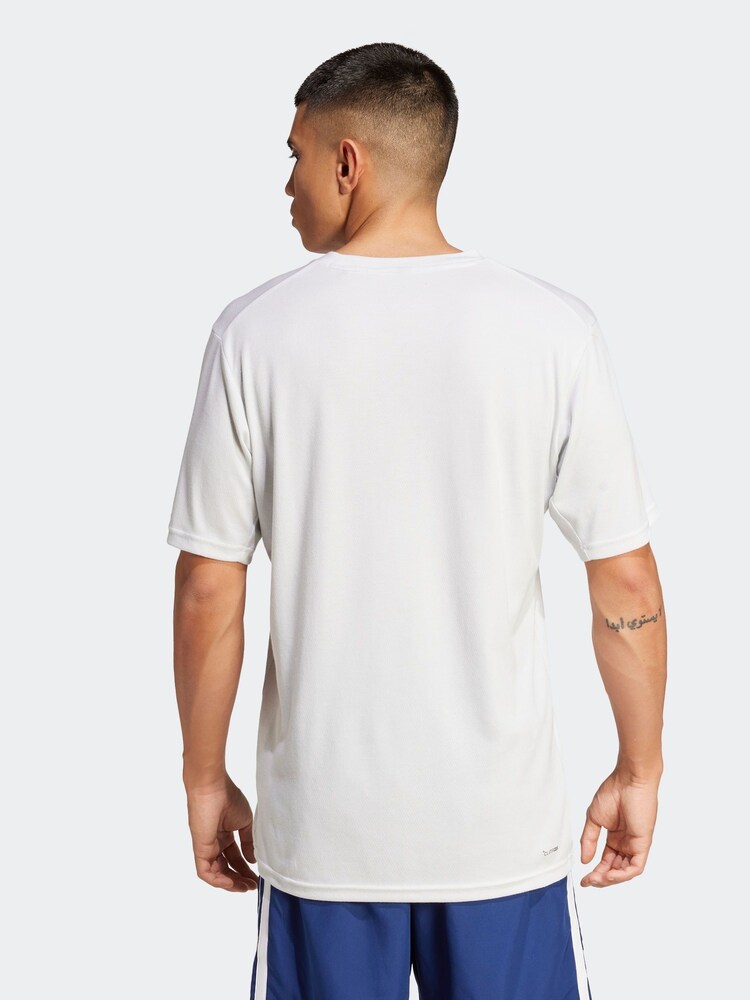 adidas White Train Essentials Feelready Novelty T-Shirt - Image 2 of 6