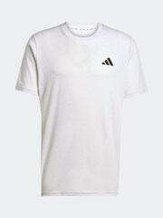 adidas White Train Essentials Feelready Novelty T-Shirt - Image 6 of 6