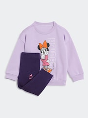 adidas Purple Disney Minnie Mouse Sweatshirt and Joggers Set Infant Kids - Image 1 of 7