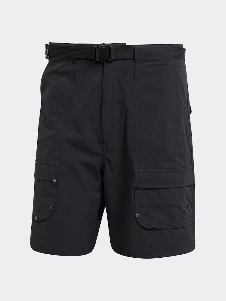 adidas Originals Black Premium Essentials Utility Cargo Shorts - Image 1 of 1