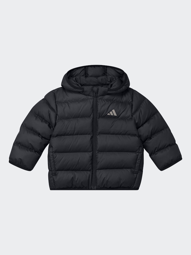 adidas Black Synthetic Down Infant Kids Jacket - Image 1 of 1 adidas Black Synthetic Down Infant Kids Jacket - Image 1 of 1