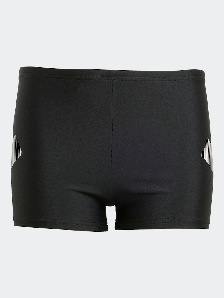 adidas Black Big Bars Swim Boxers Kids - Image 1 of 5