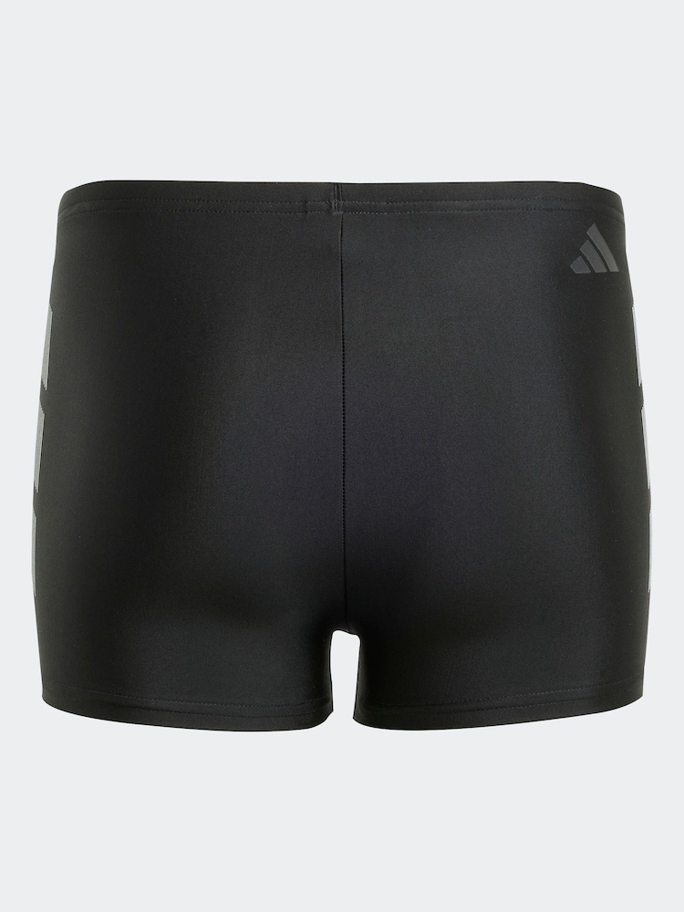 adidas Black Big Bars Swim Boxers Kids - Image 2 of 5