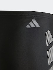 adidas Black Big Bars Swim Boxers Kids - Image 3 of 5