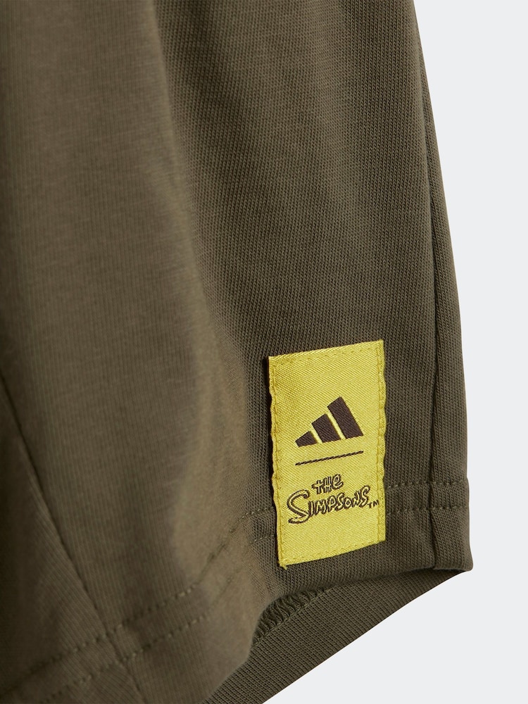 adidas Brown The Simpsons Top and Shorts Set Infant Kids - Image 7 of 7