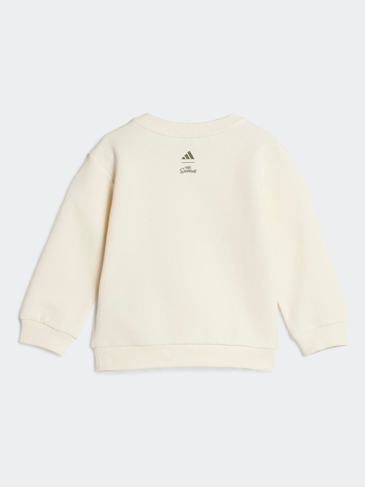 adidas Brown The Simpsons Sweatshirt and Jogger Set Infant Kids - Image 2 of 6