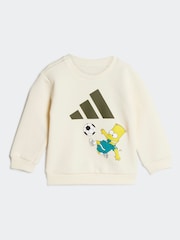adidas Brown The Simpsons Sweatshirt and Jogger Set Infant Kids - Image 3 of 6