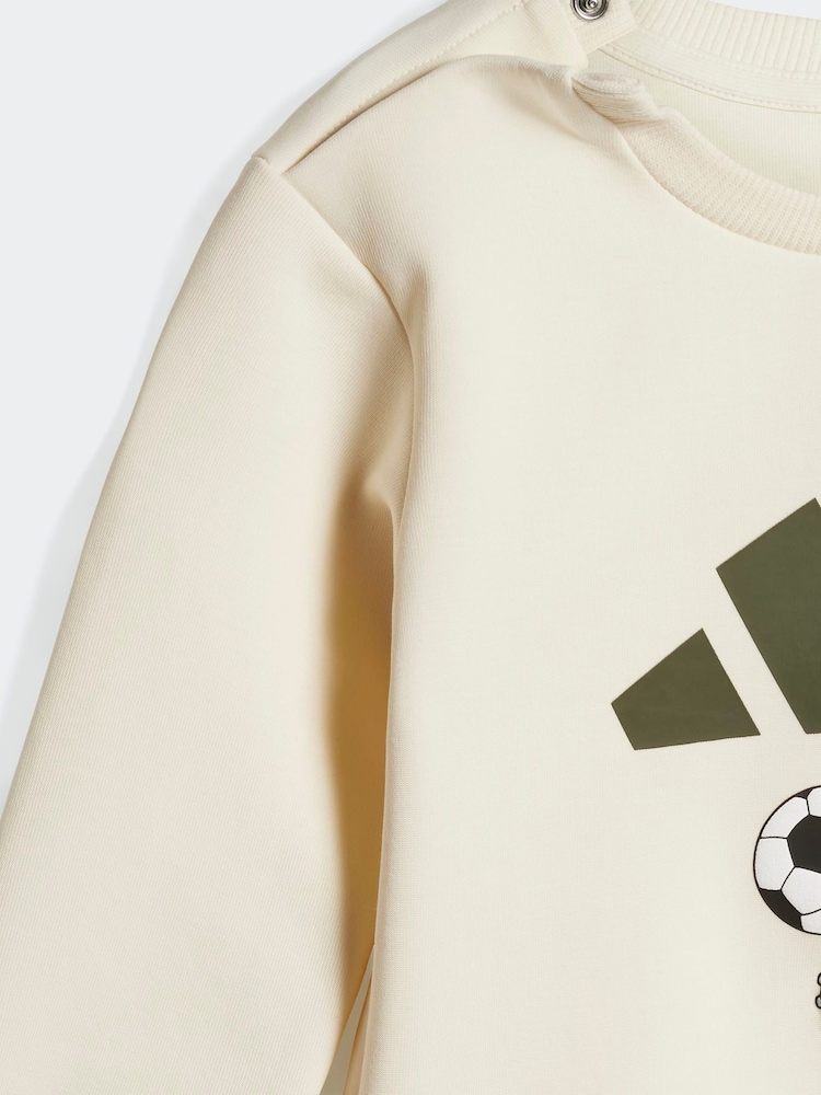 adidas Brown The Simpsons Sweatshirt and Jogger Set Infant Kids - Image 6 of 6