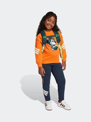 adidas Orange Disney Mickey Mouse Sweatshirt Little Kids - Image 3 of 4