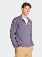 adidas Purple Terrex Multi CLIMAWARM Half-Zip Tech Fleece Jacket - Image 3 of 6