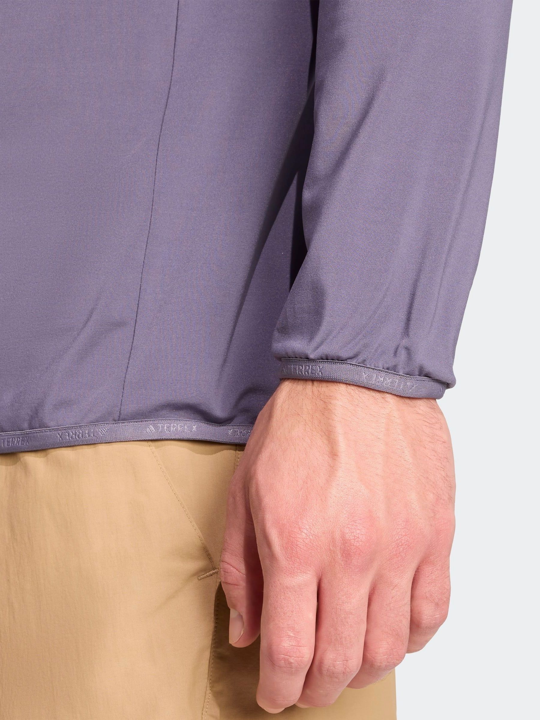 Buy adidas Purple Terrex Multi CLIMAWARM Half-Zip Tech Fleece