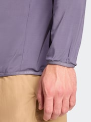 adidas Purple Terrex Multi CLIMAWARM Half-Zip Tech Fleece Jacket - Image 4 of 6