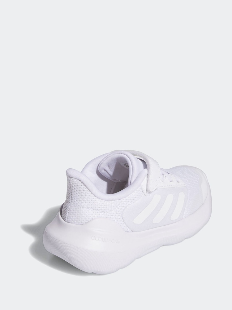 adidas White Tensaur Run 2.0 Hook and Loop Kids Trainers - Image 4 of 8