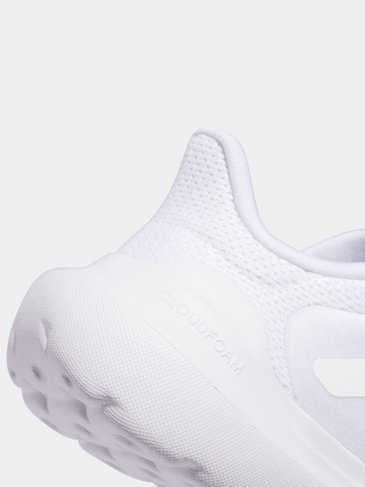 adidas White Tensaur Run 2.0 Hook and Loop Kids Trainers - Image 7 of 8