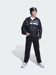 adidas Black Tiberio Kids Windbreaker - Image 3 of 6