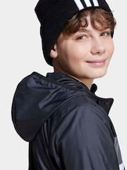 adidas Black Tiberio Kids Windbreaker - Image 5 of 6
