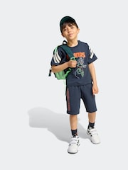 adidas Blue Disney Mickey Mouse T-Shirt and Shorts Set Little Kids - Image 1 of 7