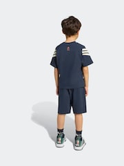 adidas Blue Disney Mickey Mouse T-Shirt and Shorts Set Little Kids - Image 2 of 7