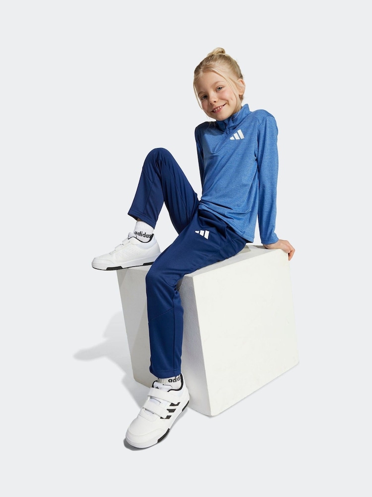 adidas Blue Quarter Zip and Jogger Sports Set Little Kids - Image 1 of 4 adidas Blue Quarter Zip and Jogger Sports Set Little Kids - Image 1 of 4